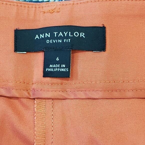 Ann Taylor DEVIN FIT IN DUSTY PERSIMMON Pants size 6 - Picture 6 of 8